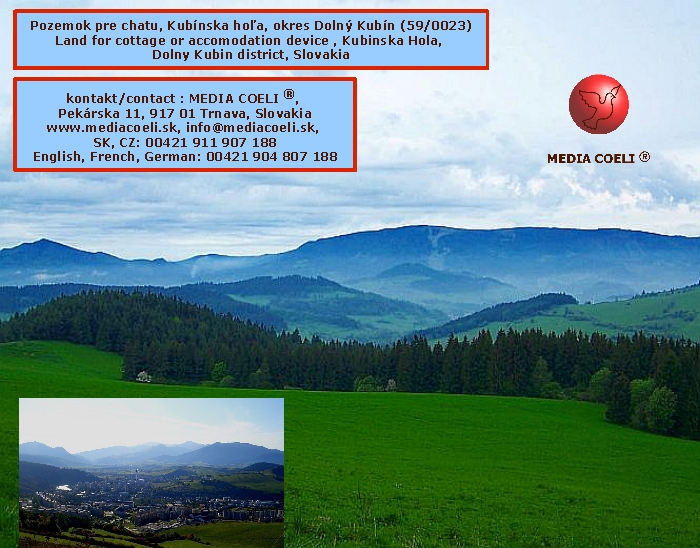 
	Pozemok pre chatu, Kub�nska ho�a, okres Doln� Kub�n (59/0023)
