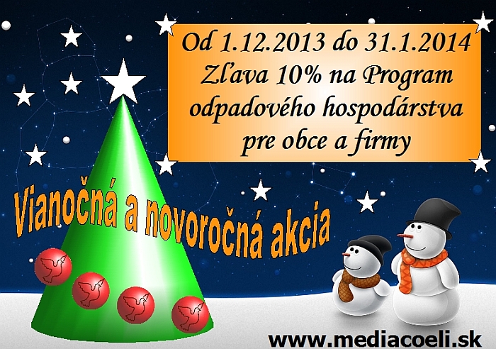 
	Viano�n� a novoro�n� akcia 2013 - 2014
